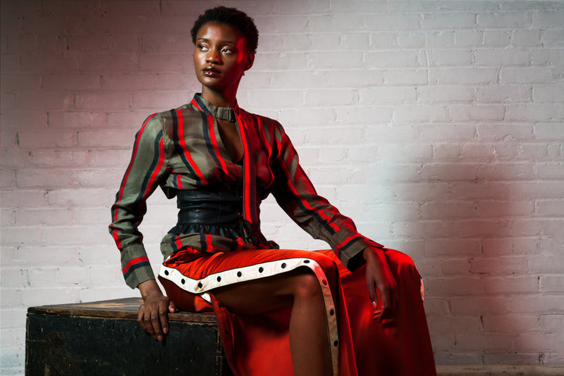 Striped Silk Blouse image 1